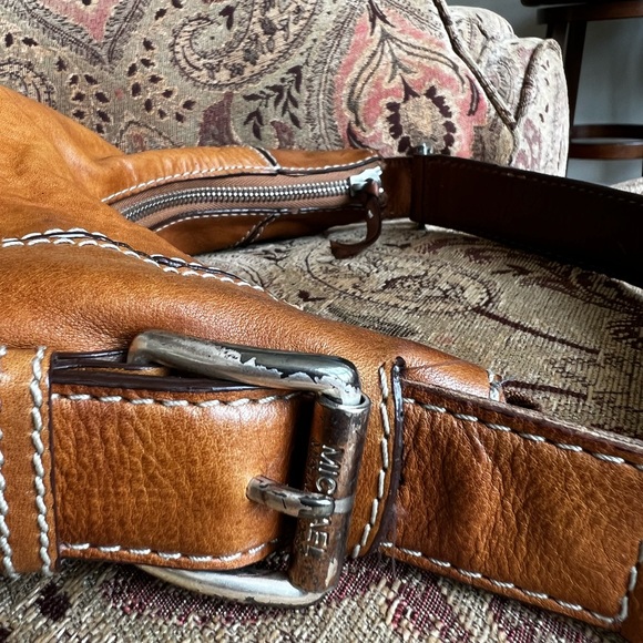 Michael Michael Kors Vintage Leather Hobo Handbag - Picture 9 of 17